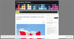 Desktop Screenshot of ofrecklessabandon.wordpress.com