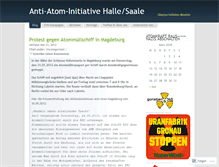 Tablet Screenshot of antiatomhalle.wordpress.com