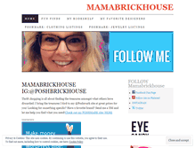 Tablet Screenshot of mamabrickhouse.wordpress.com