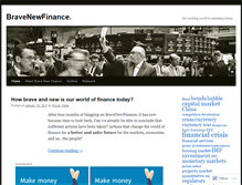 Tablet Screenshot of bravenewfinance.wordpress.com