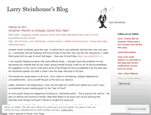 Tablet Screenshot of larrysteinhouse.wordpress.com