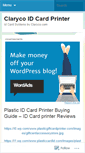 Mobile Screenshot of clarycoidcardprinter.wordpress.com