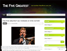 Tablet Screenshot of fivegreatest.wordpress.com