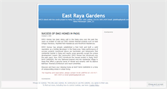 Desktop Screenshot of eastrayagardens.wordpress.com
