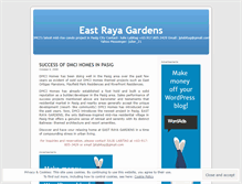 Tablet Screenshot of eastrayagardens.wordpress.com