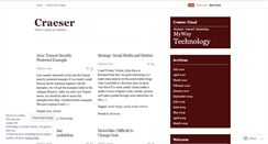 Desktop Screenshot of craeser.wordpress.com
