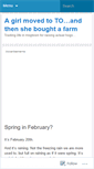 Mobile Screenshot of agirlmovedtoto.wordpress.com