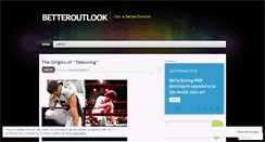 Desktop Screenshot of betteroutlook.wordpress.com