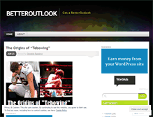 Tablet Screenshot of betteroutlook.wordpress.com