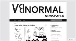 Desktop Screenshot of abnormalnewspaper.wordpress.com