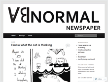 Tablet Screenshot of abnormalnewspaper.wordpress.com