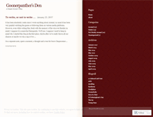 Tablet Screenshot of goonerpanther.wordpress.com