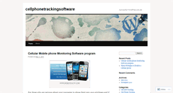 Desktop Screenshot of cellphonetrackingsoftware.wordpress.com