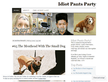 Tablet Screenshot of idiotpantsparty.wordpress.com