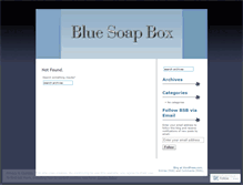 Tablet Screenshot of bluesoapbox.wordpress.com