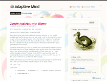 Tablet Screenshot of adaptivemind.wordpress.com
