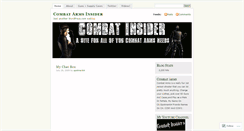Desktop Screenshot of combatinsider.wordpress.com
