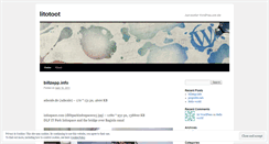 Desktop Screenshot of litotoot.wordpress.com