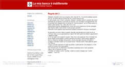 Desktop Screenshot of lamiabancaindifferente.wordpress.com