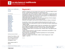 Tablet Screenshot of lamiabancaindifferente.wordpress.com