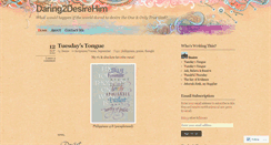 Desktop Screenshot of daring2desirehim.wordpress.com