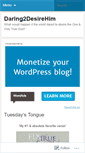 Mobile Screenshot of daring2desirehim.wordpress.com