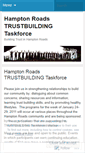 Mobile Screenshot of hamptonroadstrustbuildingtaskforce.wordpress.com