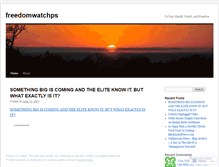 Tablet Screenshot of freedomwatchps.wordpress.com