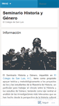 Mobile Screenshot of historiaygenero.wordpress.com