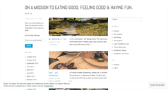 Desktop Screenshot of eatinggoodfeelinggood.wordpress.com