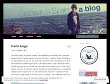 Tablet Screenshot of grahamcruise.wordpress.com