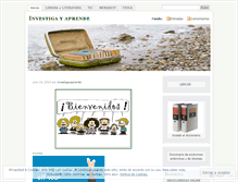Tablet Screenshot of investigayaprende.wordpress.com