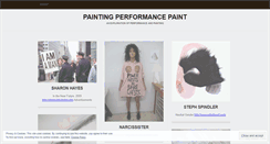 Desktop Screenshot of paintingperformancepaint.wordpress.com