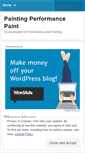 Mobile Screenshot of paintingperformancepaint.wordpress.com
