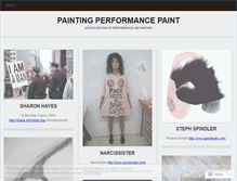 Tablet Screenshot of paintingperformancepaint.wordpress.com