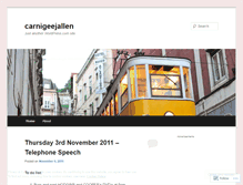 Tablet Screenshot of carnigeejallen.wordpress.com