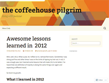 Tablet Screenshot of coffeehousepilgrim.wordpress.com
