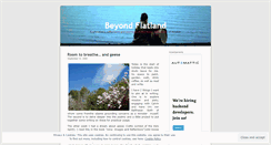 Desktop Screenshot of beyondflatland.wordpress.com