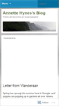Mobile Screenshot of annettehynes.wordpress.com