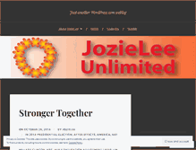 Tablet Screenshot of jozielee.wordpress.com