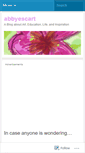 Mobile Screenshot of abbyescart.wordpress.com