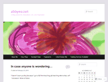 Tablet Screenshot of abbyescart.wordpress.com