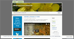 Desktop Screenshot of musicanieves.wordpress.com