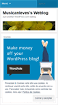 Mobile Screenshot of musicanieves.wordpress.com