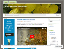 Tablet Screenshot of musicanieves.wordpress.com