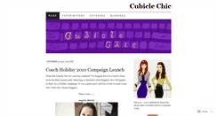 Desktop Screenshot of cubiclechic.wordpress.com