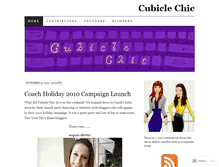 Tablet Screenshot of cubiclechic.wordpress.com