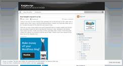 Desktop Screenshot of knightscript.wordpress.com