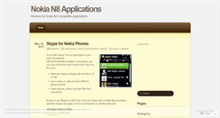 Desktop Screenshot of nokian8apps.wordpress.com