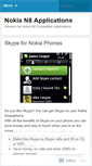 Mobile Screenshot of nokian8apps.wordpress.com